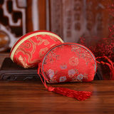 菲寻 中国风婚礼锦缎袋喜糖袋子 创意糖盒复古中式零钱袋喜糖盒子