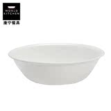 美国康宁餐具玻璃餐具 纯白色碗碟方盘平盘长条盘汤碗拉面碗