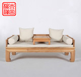 老榆木家具现代中式古典实木沙发鸦片罗汉床免漆厂家直销特价抢购