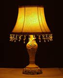 LED欧式复古古典温馨装饰水晶台灯卧室灯书房灯房间灯客厅灯具