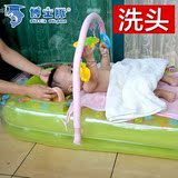 盆宝宝洗澡盆婴幼儿大号充气保温折叠博士豚婴儿洗头床新生儿童浴