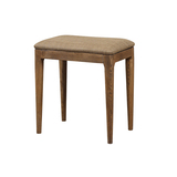 北欧现代简约梳妆凳 布凳 进口水曲柳木化妆凳子 纯实木小方凳
