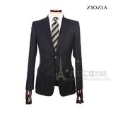 ZIOZIA韩国专柜正品代购反季特卖时尚修身西服外套BZT1SB1210藏青