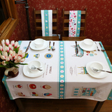 韩式风小萝莉桌布棉麻布艺长方形欧式宜家台布亚麻书桌茶几餐桌布