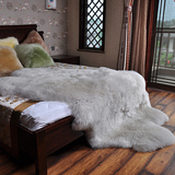 裘朴澳洲纯羊毛地毯客厅茶几卧室地毯满铺床毯床褥皮毛一体羊毛垫