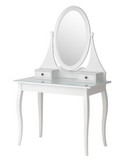 宜家正品 IKEA 汉尼斯带镜梳妆台 化妆桌 白色 宜家家居代购 特价