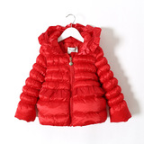 外贸女童棉服中长款2015新款冬装婴幼儿童宝宝棉衣外套加厚保暖衣