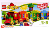 LEGO正品乐高积木 得宝 大颗粒 智力拼插儿童玩具 数字火车10558