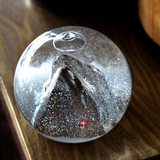 猪娃礼物阿尔卑斯山雪球创意生日礼物瑞士山水晶球雪花摆件送女生