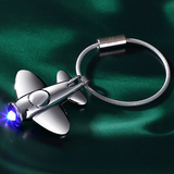 德国Troika LED发光小飞机钥匙扣 男士汽车钥匙链创意钥匙圈带灯
