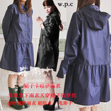 wpc可爱时尚韩国成人旅行日本雨衣女生旅游雨披徒步长款尼龙
