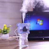 卡通瓶盖加湿器 创意静音USB迷你加湿器 办公桌面空气香薰净化器