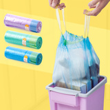 加厚自动收口垃圾袋手提式家用抽绳穿绳式垃圾袋客厅厨房塑料袋