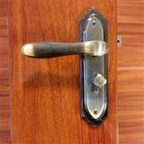 太原门锁室内卧室房门锁欧式木门锁简约门把手实木门锁具仿古青铜