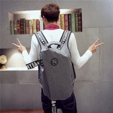 2016韩版新款男士双肩包 潮流个性男背包高中学生书包电脑旅行包