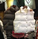 2015欧洲站冬韩版修身短款羽绒棉衣马甲背心女面包服宽松外套马夹