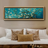 梵高杏花装饰画卧室挂画床头画欧式壁画温馨油画美式客厅墙画有框