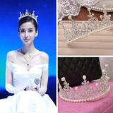 韩式拍照生日王冠 女王珍珠新娘结婚皇冠头饰发饰婚纱礼服配饰品