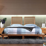 楠竹家具 现代简约卧室1米5/1米8 竹床单人双人床婚床中式实木床