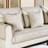 拉斐尔家居 简约现代沙发垫布艺坐垫四季防滑沙发套 可定制