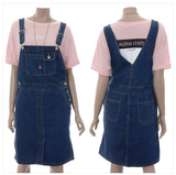 JACKNJILL韩国专柜百货进口正品代购2015时尚减龄牛仔背带连衣裙