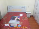 N成都出租房家具疯抢白色现代板式床单双人高低箱式特惠价直销
