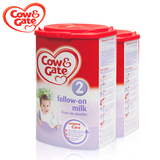 Cow&Gate二段  英国本土牛栏2段 6-12月幼儿奶粉新版本900g*2罐装