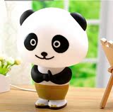 二代熊猫阿宝智能对话灯 声控智能语音报时台灯 儿童灯创意可爱