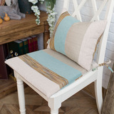 浅蓝色多色椅垫/餐椅垫/坐垫/海绵垫/椅子垫/凳子垫可拆洗可定做