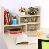 简易书架桌上伸缩书架学生小书架桌面置物架创意饰品架办公书架