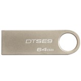 金士顿DTSE9G 优盘 64GB 不锈钢USB2.0 迷你64G金属U盘 正品包邮