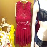 安莉芳上海专柜正品代购15新款游泳衣泳衣 ES0777 红 黑