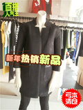 雅莹新款春装专柜正品特价      黑色大衣JNBPA8001a   原价4200