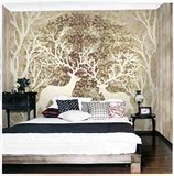 查克鹿角林 艺术油画壁纸 无纺纸墙画 墙纸 定做大型壁画床头