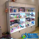 化妆品展柜展示柜美容院护肤品货架面膜香水柜子带镜子欧式柜
