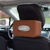 车载纸巾盒车用纸巾盒挂式扶手箱创意头枕汽车纸巾盒座椅背抽纸套