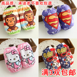 3双包邮现货韩版儿童卡通绒布半截套袖 儿童护袖宝宝袖套头中长款