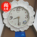 奥宇16英寸钟表创意挂钟简约大气时尚客厅卧室圆形现代石英钟包邮