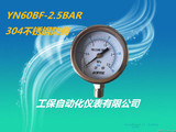 不锈钢 ACUTEK 耐震压力真空表YN60BF -1-0Mpa 15*1.5抗震油压表
