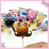 日本零食创意糖果格力高固力果米奇头型迪士尼儿童卡通棒棒糖