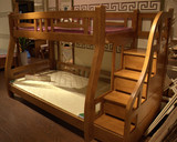 实木上下床双层床1.5米儿童梯柜床子母床高低床1.2米母子床橡木
