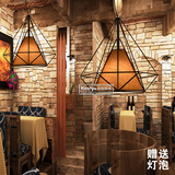 美式工业复古风loft创意个性吧台鸟笼咖啡餐厅钻石LED铁艺术吊灯