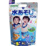 最新版日本原装moony 戏水拉拉裤游泳裤 游泳纸尿裤 男宝宝XL 3片