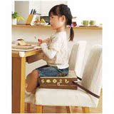 日本COGIT儿童餐椅增高坐垫 皮质增高可调节 便携餐椅坐垫座垫