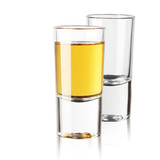 乐美雅创意透明玻璃烈酒杯白酒杯圆形酒吧用小酒杯一口杯吞杯