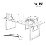 实木台式电脑桌长方形办公桌书桌简约现代2米4人位家用写字台组装
