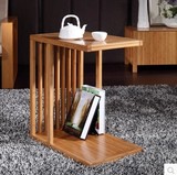 简约现代创意竹边几桌几 中式卧室床边几方形双层角几 竹制家具