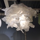 IKEA大连宜家代购 克鲁宁 吊灯罩 白色 纸制吊灯罩 创意灯罩