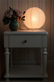 欧式风格台灯卧室床头现代简约创意折叠台灯纸灯球形台灯