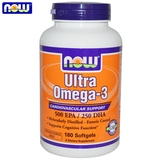 现货Now Foods 超级Omega-3 500 EPA/250 DHA 180粒维护心血管